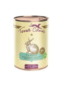 Terra Canis Nourriture humide pour chien Classic adulte Lapins 6x400 g