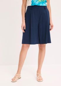 Bermuda aus flie&szlig;ender Viskose, blau, Gr&ouml;&szlig;e 38, bonprix