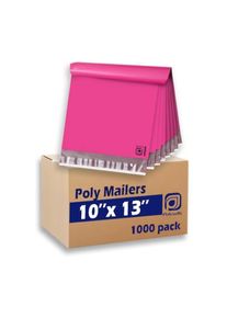 1000 pcs 10x13 Inch Poly Mailers Shipping Envelopes, Strong Adhesive Sealing, Waterproof, and Tear-resistant Postal Mailing Bag
