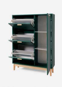 bonprix Schuhschrank, petrol, Gr.130x95 cm, Schuhschrank in modernem Design