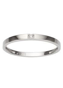Diamantring Firetti "Schmuck Geschenk Gold 333 Damenring Verlobungsring Goldring Solit&auml;r" Gr. 18, silber (wei&szlig;gold, 333), Fingerringe, Damen, 18, P2 = erkennbare Einschl&uuml;sse, Diamanten Wei&szlig;gold 333, 1,5mm, Diamanten, Wei&szlig;gold 333, Diamantring, mit Brillant