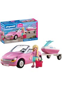 Konstruktions-Spielset Playmobil "Playmobil x Barbie&trade; Cabrio (72123), Barbie&trade;", bunt, Spielbausteine, Kinder, Kunststoff, Konstruktions-Spielset, Made in Europe