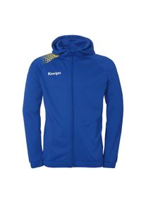 Trainingsjacke Kempa "Kapuzenjacke Ambition 28", Herren, Gr. XL, royal, limonengelb, Obermaterial: 100% Polyester Pol. recyc.., Jacken Trainingsjacke