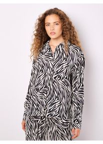 Klassische Bluse Apricot "Bluse", Damen, Gr. M (38), stein, Obermaterial: 100% Viskose CV., gemustert, Blusen Klassische Bluse, mit Zebramuster