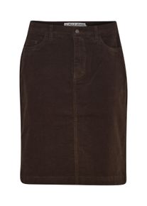 Midirock Pulz Jeans "Rock PZSALLY", Damen, Gr. 34, braun (espresso), Obermaterial: 83% Baumwolle CO. 15% Viskose CV. 2% Elasthan EL., R&ouml;cke Midirock