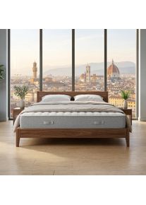 Visco-Matratze Di Quattro "Matratze Boxspringlook, integrierter Topper, in 90x200 cm erh&auml;ltlich" Gr. 24, wei&szlig;, B:90cm H:30cm L:200cm, Bezug: 100% Polyester. Steppf&uuml;llung (oben): 70% Polyurethan, 30% Polyester. Steppf&uuml;llung (unten): 100% Polyester, Matratzen, Visco-Matratze, Matratze in 90x200 und 140x200 cm erh&auml;ltlich, extrahohe Matratze