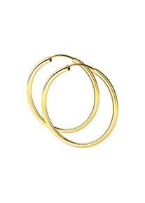 Paar Creolen Firetti "Schmuck Geschenk Silber 925 Ohrschmuck Ohrringe 3,0 mm breit" Gr. 50, gelbgoldfarben, Ohrringe, Damen, 50, Silber 925 (Sterlingsilber), Paar Creolen