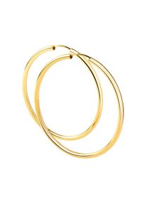 Paar Creolen Firetti "Schmuck Geschenk Silber 925 Ohrschmuck Ohrringe 3,0 mm breit" Gr. 60, gelbgoldfarben, Ohrringe, Damen, 60, Silber 925 (Sterlingsilber), Paar Creolen