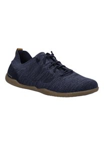 Barfu&szlig;schuh Josef Seibel "Cassandra 08", Damen, Gr. 39, Textil, blau (nachtblau), Leder, Textil, meliert, Schuhe Barfu&szlig;schuh, Bequemschuh, Slip On-Sneaker in Komfortweite G (=weit)