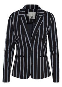 Blusenblazer Ichi "Blazer IHRUTI", Damen, Gr. M, schwarz, Obermaterial: 68% Viskose Birla Livaeco CV Livaeco. 14% Polyester PES. 13% Polyamid PA. 5% Elasthan EL., Blazer Blusenblazer