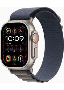 Apple Watch Ultra 2 (2023) | GPS + Cellular | argento | Alpine Loop blu Medium