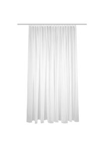 Fertigstore, Wei&szlig;, Textil, Uni, 450x175 cm, Heimtextilien, Vorh&auml;nge, Fertigvorh&auml;nge, Fertigstore