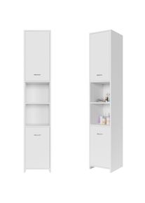Casaria Badkamer hoge kast Neapel Wit 180x30x30cm