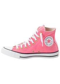 Sneaker Converse "CHUCK TAYLOR ALL STAR PEACHED CANVAS", Damen, Gr. 36, wei&szlig; (watermelon pink, wei&szlig;, gold), Textil, Schuhe Sneaker