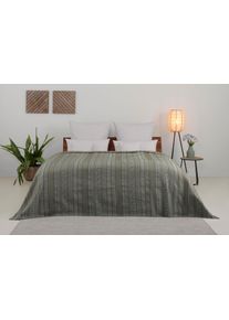 Tagesdecke OTTO HOME "Toscana", gr&uuml;n (dunkelgr&uuml;n), B:240cm L:250cm, Mischgewebe, Tagesdecken, Tagesdecke, Tagesdecke in verschiedenen Gr&ouml;&szlig;en