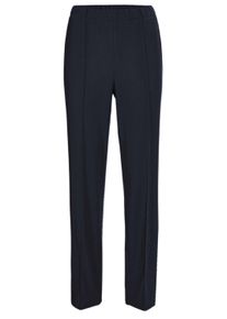 Schlupfhose GOLDNER "Rippenhose mit Biesen", Damen, Gr. 54, N-Gr, blau (dunkelblau), Obermaterial: 100% Polyester COOLMAX(R) PES(Coolmax)., normal, Hosen Schlupfhose, Ohne