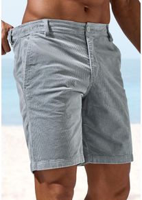 H.I.S. Shorts H.I.S "sommerliche Bermuda, Cordhose", Herren, Gr. 38, N-Gr, grau, Cord, Obermaterial: 98% Baumwolle, 2% Elasthan, unifarben, kurz, Hosen Shorts
