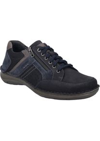 Schn&uuml;rschuh Josef Seibel "New Anvers 87, dunkelblau-kombi", Herren, Gr. 43, blau (dunkelblau, kombi), Obermaterial: 100% Rindsleder Leather cow., Schuhe Schn&uuml;rschuh