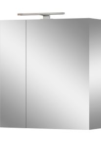 Spiegelschrank Germania, wei&szlig;, neutral, B:60cm H:71cm T:23cm, Schr&auml;nke, Spiegelschrank