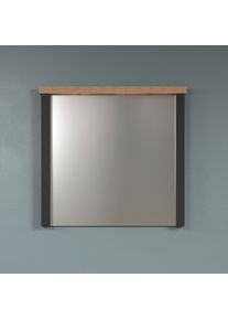 Garderobenspiegel Home Affaire "Elda", mango, schwarz, B:73cm H:69cm T:7cm, Floatglas, Holzwerkstoff, Spiegel, Garderobenspiegel, Wandspiegel aus Floatglas &ndash; (B/T/H) 73/7/69 cm