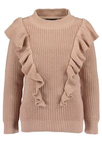 Strickpullover Blue Seven, M&auml;dchen, Gr. 122, rosa, Strick, Obermaterial: 100% Baumwolle, bedruckt, regular fit Po-bedeckend, Rundhals, Pullover Strickpullover