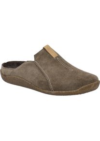 Hausschuh Josef Seibel "Vince 02, taupe", Herren, Gr. 46, grau (taupe), Obermaterial: 100% Rindsleder Leather cow., Schuhe Hausschuh