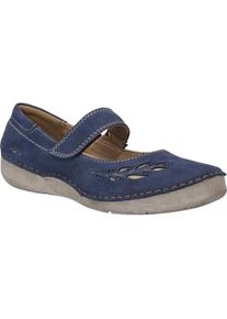 Ballerina Josef Seibel "Fergey 58, shark", Damen, Gr. 44, grau (shark), Obermaterial: 100% Rindsleder Leather cow., Schuhe Ballerina