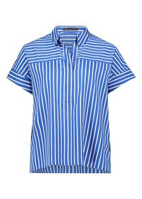 Klassische Bluse Betty Barclay "Streifenbluse mit Kragen", Damen, Gr. 48, blau, wei&szlig;, Obermaterial: 86% Viskose CV. 14% Polyamid PA., Blusen Klassische Bluse