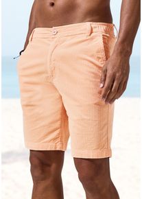 H.I.S. Shorts H.I.S "sommerliche Bermuda, Cordhose", Herren, Gr. 34, N-Gr, apricot, Cord, Obermaterial: 98% Baumwolle, 2% Elasthan, unifarben, kurz, Hosen Shorts