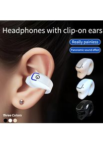 Premium single ear clip bone conduction headphones, open-ear wireless Bluetooth design. Long battery life and stable connection, clear call sound, suitable for sports, driving and outdoor activities