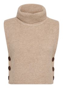 Strickpullover Cream "Strickpullover CRStarfi", Damen, Gr. XL, blau (oat melange), Obermaterial: 97% Polyester PES. 3% Elasthan EL., Pullover Strickpullover