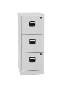 Bisley Hangmappenkast PFA, 3 laden, lichtgrijs