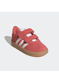Sneaker adidas Sportswear "VL COURT 3.0", M&auml;dchen, Gr. 23, rot (preloved scarlet, core wei&szlig;, bright rot), Leder, Synthetik, Schuhe Sneaker, inspiriert vom Design des adidas Handball Spezial, f&uuml;r Kinder