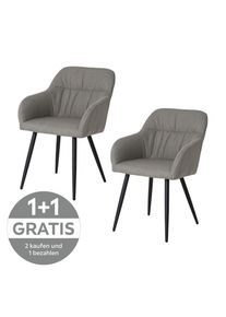 Ondega , Grau, Schwarz , Holz, Metall, Textil , Pappel , Sperrholz , 54x86x60 cm , Esszimmer, Esszimmerst&uuml;hle, Holzst&uuml;hle