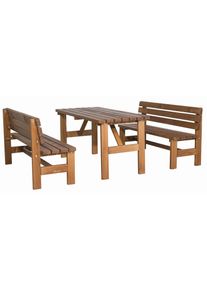 Gardenson , Braun , Holz , Kiefer , gastro- und objekttauglich, wetterbest&auml;ndig , Gartenm&ouml;bel, Gartenm&ouml;bel-Sets, Biertischgarnituren
