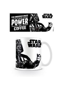 Star Wars De kracht van koffie mok (Wit/zwart)