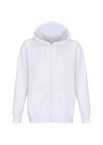 SOLS Unisex Carter Full Zip Hoodie voor volwassenen (Wit)