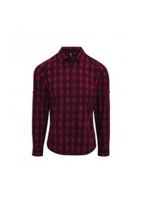 Premier Dames/dames Mulligan Check shirt met lange mouwen (Rood/Zwaar)