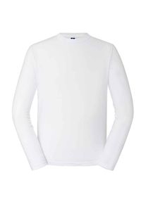 Russell Unisex Klassiek T-shirt met lange mouwen voor volwassenen (Wit)