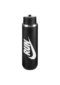 Nike Recharge Run Rietje RVS 680ml Waterfles (Zwart)