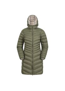Mountain Warehouse Dames/Dames Florence lange gewatteerde jas (Khaki)