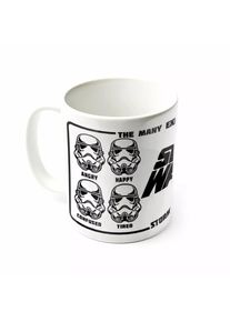 Star Wars Uitdrukkingen van een Stormtrooper mok (Wit/zwart)