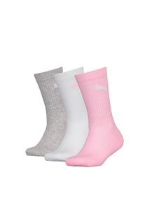 Socken Puma "Puma KIDS CREW SOCK 3P", M&auml;dchen, Gr. 35-38, rosa (rose water), Baumwollmischung, Elasthan, Polyamid, elastisch, Socken Socken, Junior mit klassischer Rippe