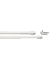 Scheibenstange Indeko "Scheibenstange ausziehbar 1-l&auml;ufig, 2 St&uuml;ck" Gr. 3, wei&szlig;, &Oslash;:11mm, Eisen, Gardinenstangen, Scheibenstange