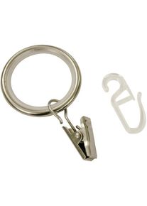 Gardinenring Gardinia "Ally", silber (edelstahlfarben), B:0,4cm &Oslash;:2,75cm, Metall, Gardinenbefestigungen, Gardinenring, Serie Gardinenstangen-Set Ally &Oslash; 19 mm