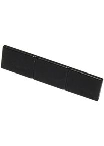 Gardinenstangen-Endst&uuml;ck Gardinia "3-l&auml;ufig" Gr. 1, schwarz (schwarz, matt), B:1,5cm L:5,5cm, Gardinenstangenendst&uuml;cke, Gardinenstangen-Endst&uuml;ck, Serie Fl&auml;chenvorhang-Technik Atlanta 3-l&auml;ufig