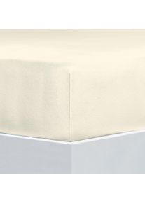 Bettlaken Florella "Flausch-Flanell, 100% Baumwolle", beige (ivory), B:100cm L:200cm, Flanell, Obermaterial: 100% Baumwolle CO., Bettlaken, Bettlaken