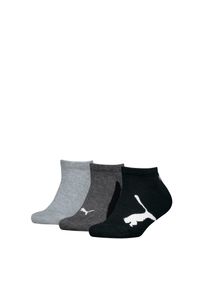 Sneakersocken Puma "Puma KIDS BWT SNEAKER 3P", M&auml;dchen, Gr. 39-42, schwarz, Baumwollmischung, normal, Socken Sneakersocken, Flache Zehenn&auml;hte, Logo