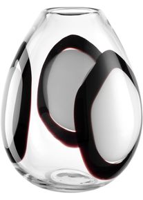 Dekovase Leonardo "GK/Vase OCCHI BLANC", bunt (mehrfarbig), B:20,5cm H:25,2cm T:20,5cm, Glas, Vasen, Dekovase
