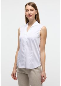 Hemdbluse Eterna "REGULAR FIT", Damen, Gr. 42, wei&szlig;, 95% Baumwolle, 5% Elasthan, Blusen Hemdbluse, EASY IRON (b&uuml;gelleicht)